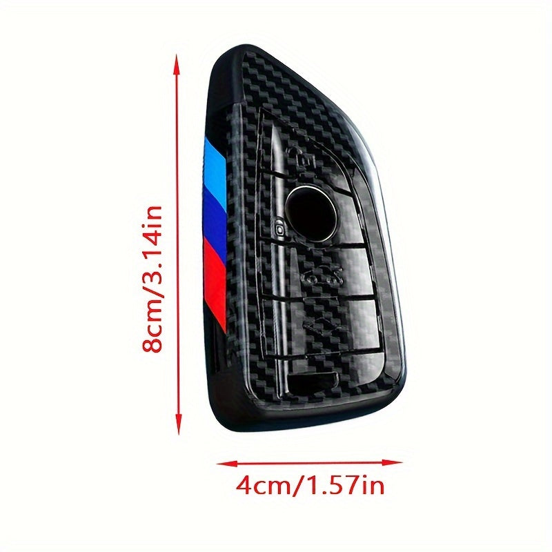Car Key Cover Shell for BMW 2 3 4 5 6 7 8 Series X1 X2 X3 X5 X6 M Series Carbon Fiber Style