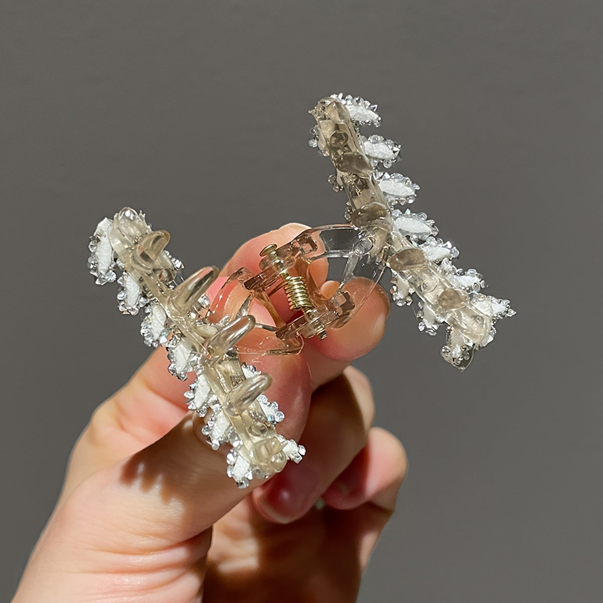 14 Pcs Elegant Faux Pearl Hair Claw Clips for Women Daily Wear Small