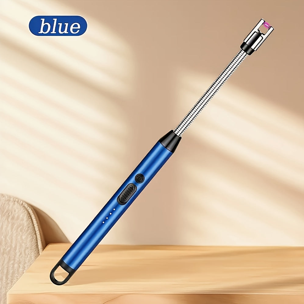 Electronic Lighter Rechargeable Metal Plastic Gas Stove Ignition Multicolor