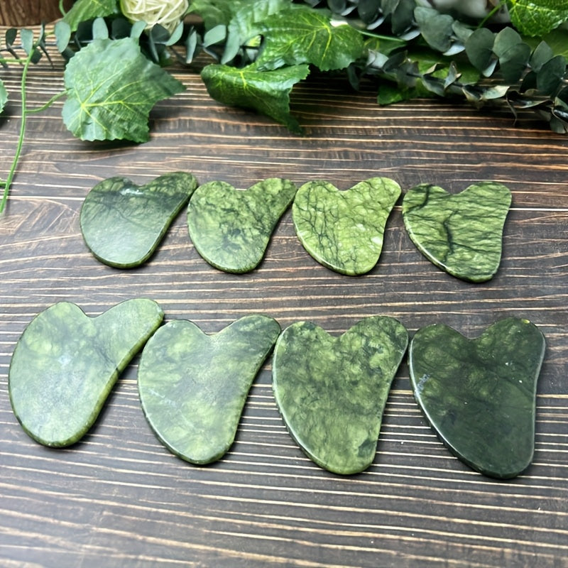 Tabiiy tosh qirqish taxtasi - yuz va tana parvarishi uchun massaj asbobi, 1 dona, 3 dona yoki 5 dona mavjud, qo'lda tayyorlangan va bayram sovg'asi uchun mukammal.