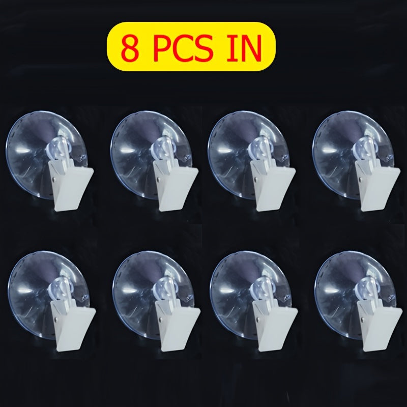 4/8pcs Car Shade Curtain Towel Glasses Suction Cup Clips Parking Card Holder