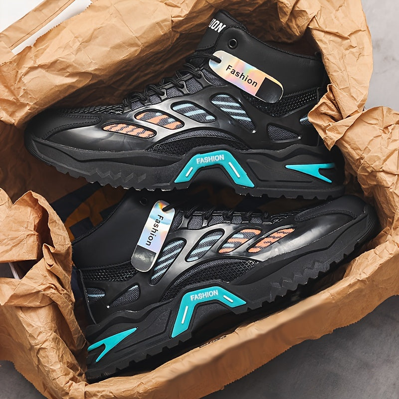 Men's Large Size Sneakers with Thick Sole for Casual and Skateboarding