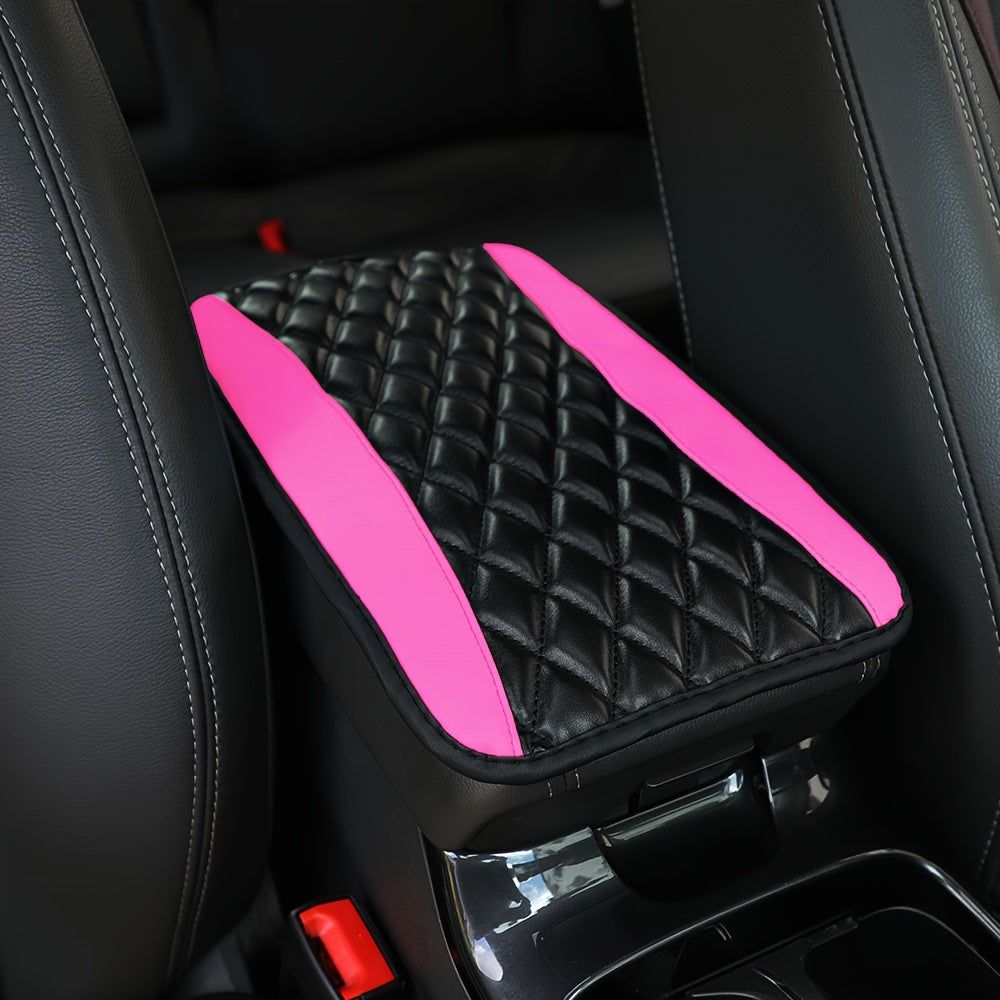 Car Interior Armrest Box Cover Leather Soft Waterproof Non-slip 32CMX19CM