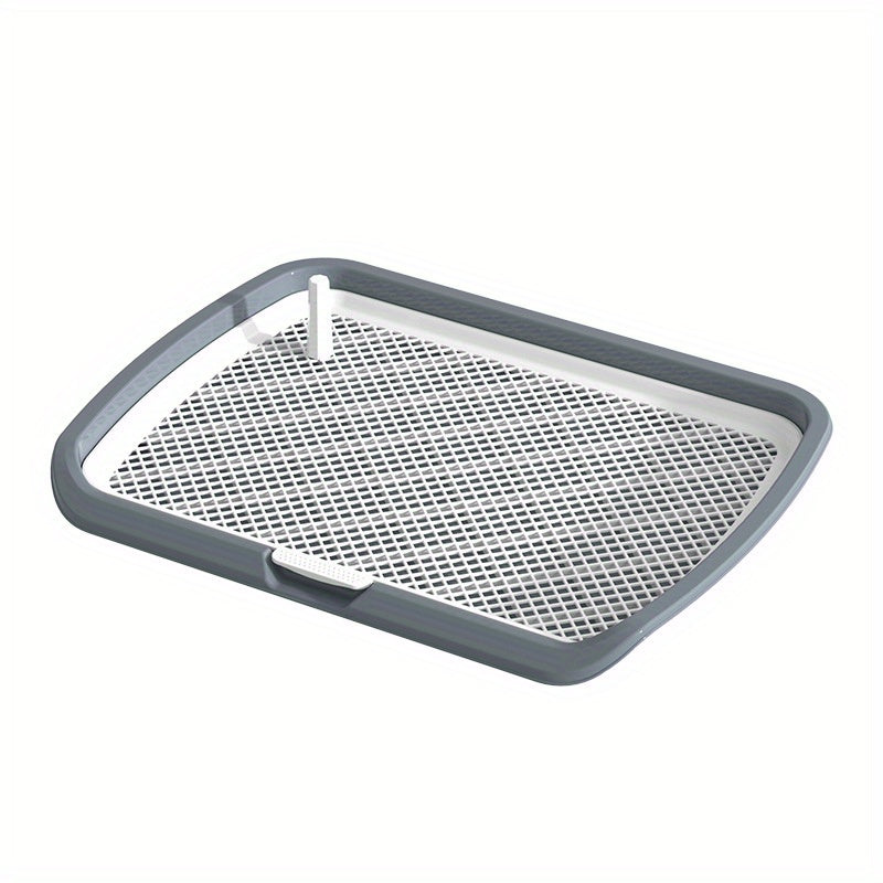 Large PVC Dog Litter Box with Fence Indoor Puppy Potty Tray for Small and Medium Dogs