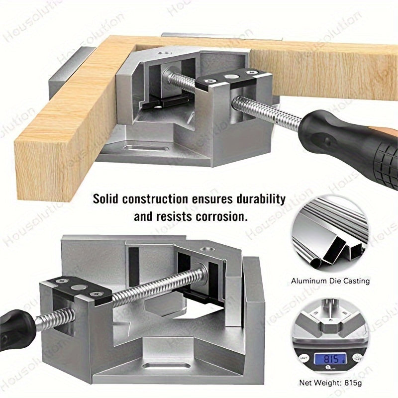 Aluminum Corner Clamp for Welding Woodworking and Picture Frames 90 Degree Right Angle Clamp
