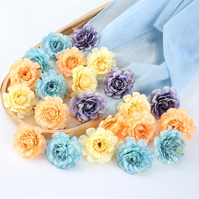 10/20pcs Multi-Layer Artificial Rose Head Flowers for Wreaths and Home Decor