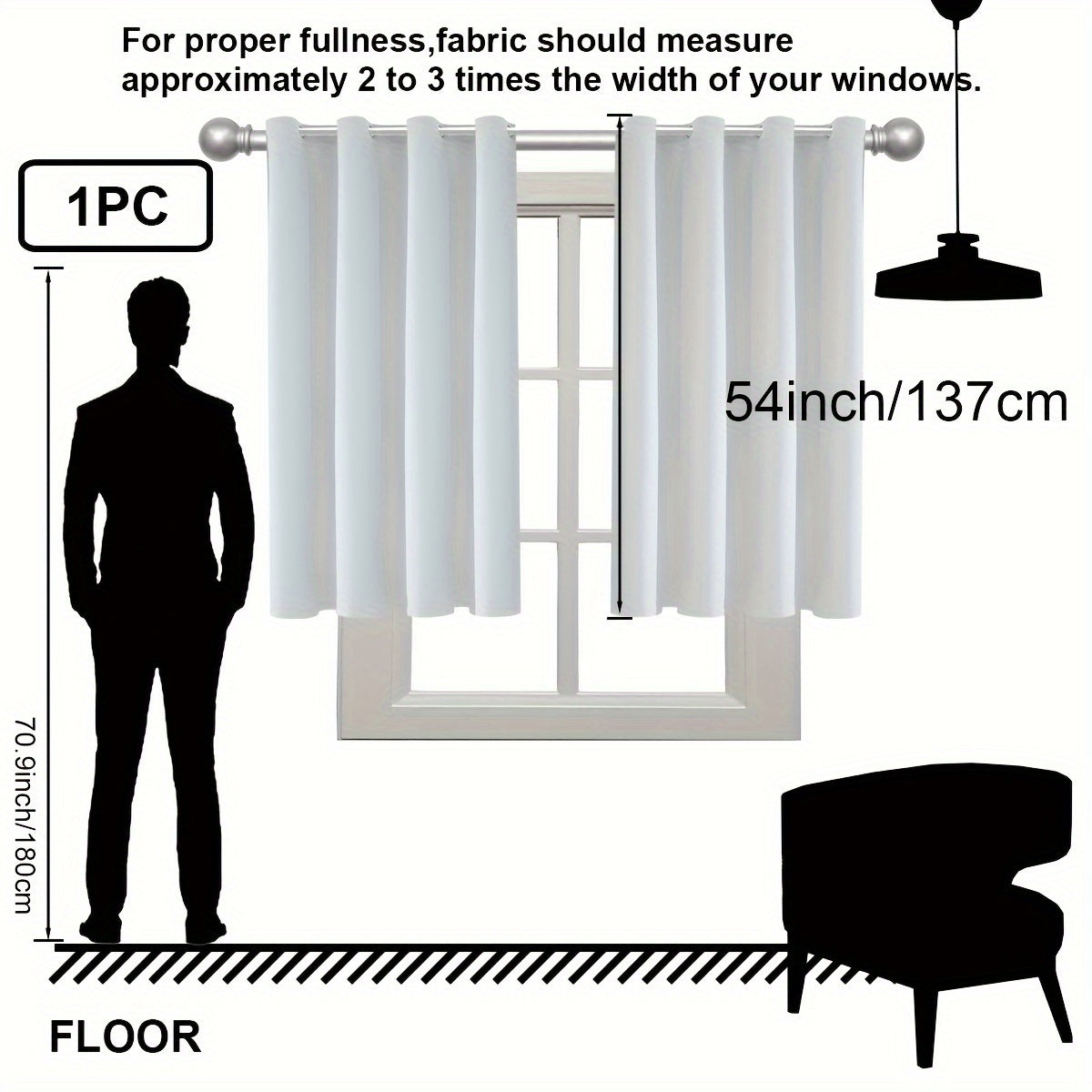 Insulation Blackout Circle Curtains for Bedrooms and Living Rooms Noise Blocker