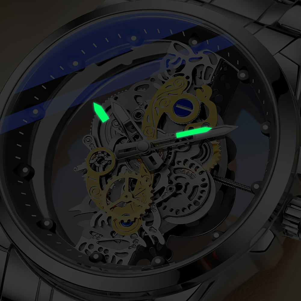 Men's Quartz Watch with Steel Strap and Sleek Design for Daily Wear