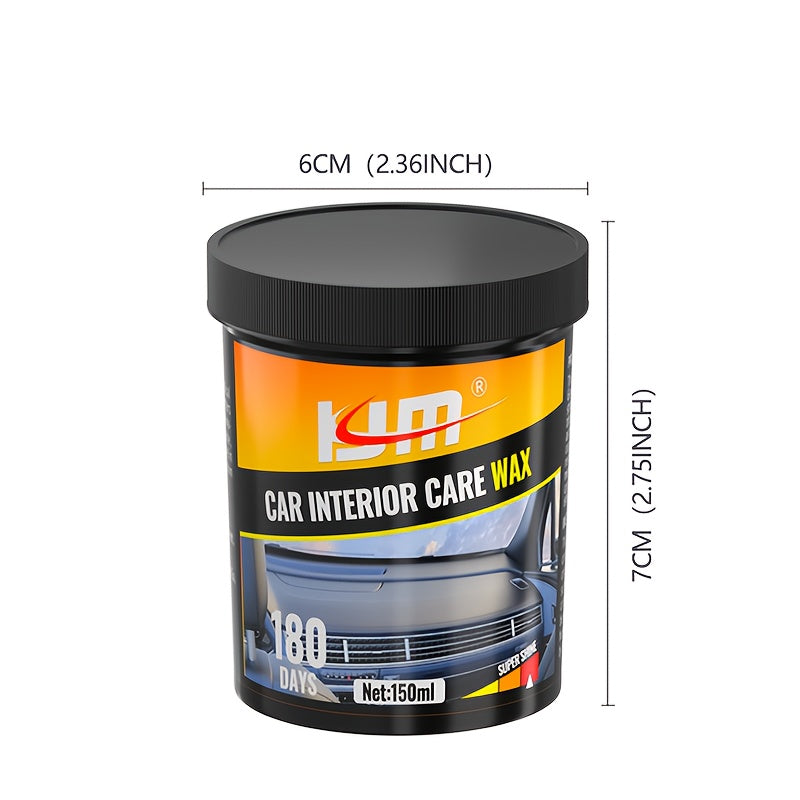 Универсальный воск для ухода за интерьером автомобиля 150 мл Восстановитель пластика и резины, скрытие царапин