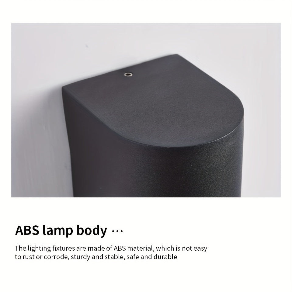 Luz de pared LED exterior de 3W 6W, a prueba de agua, negro, para jardín, porche, interior y exterior