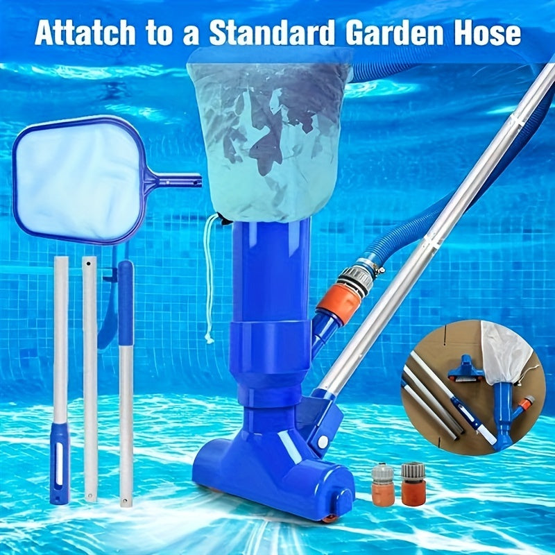 Mini qo'l bilan ishlatiladigan jet vakuum suzish havzalari uchun cho'tka sumkasi va Amerika o'lchov quvuri ulanishi bilan.