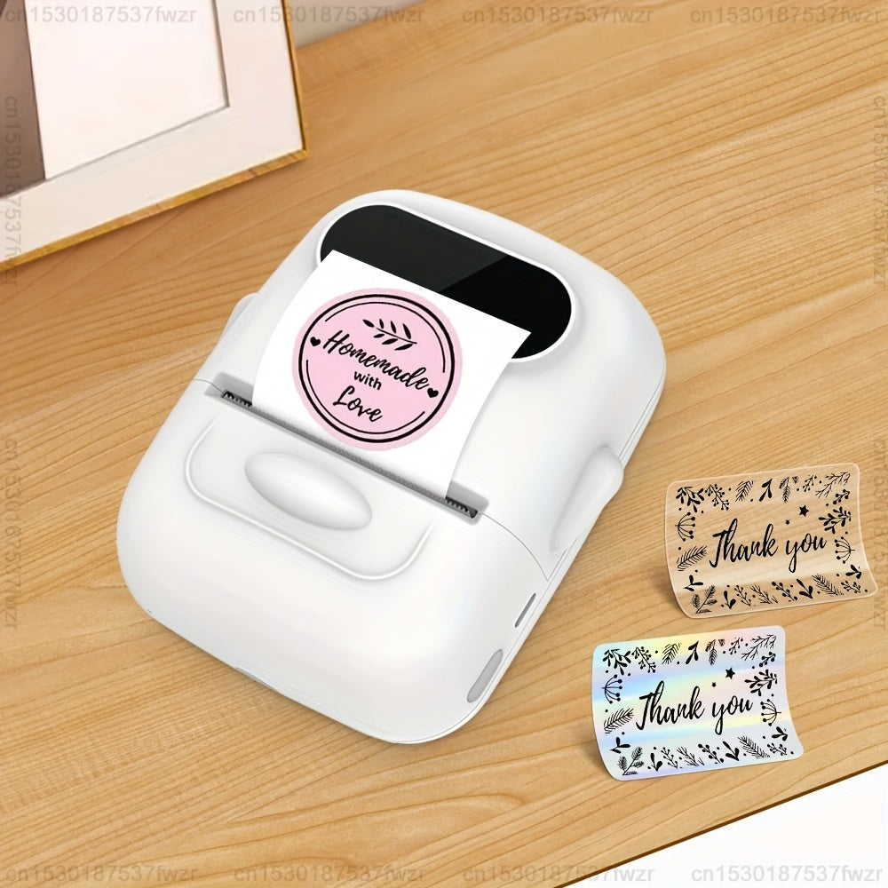Portable Wireless Thermal Label Printer for Android iOS 40x30mm