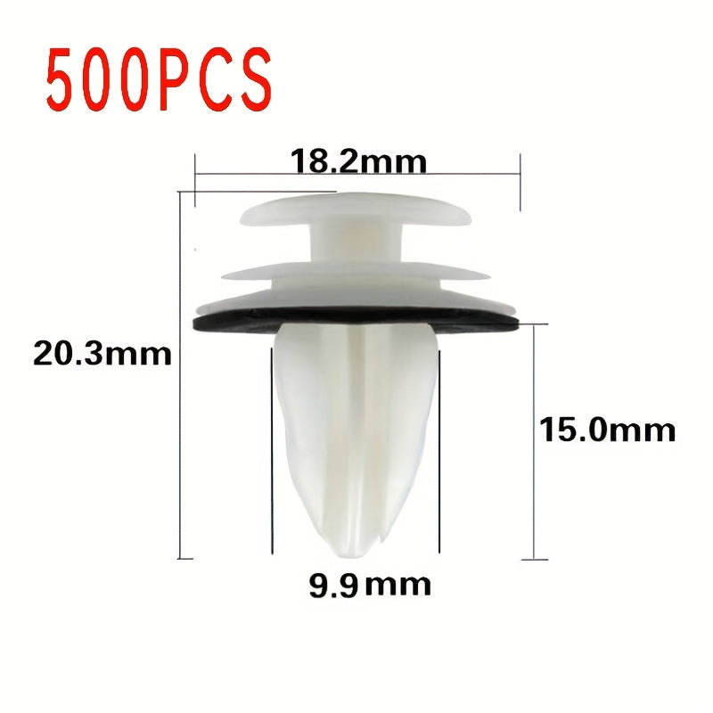 Universal Car Door Panel Clips for A and B Pillars, Plastic Fasteners