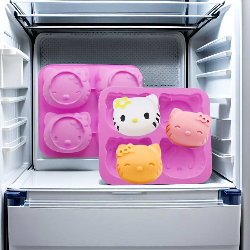 Bolalar uchun silikon muzqaymoq shakli, multfilm dizayni, katta sig'im, bardoshli jel