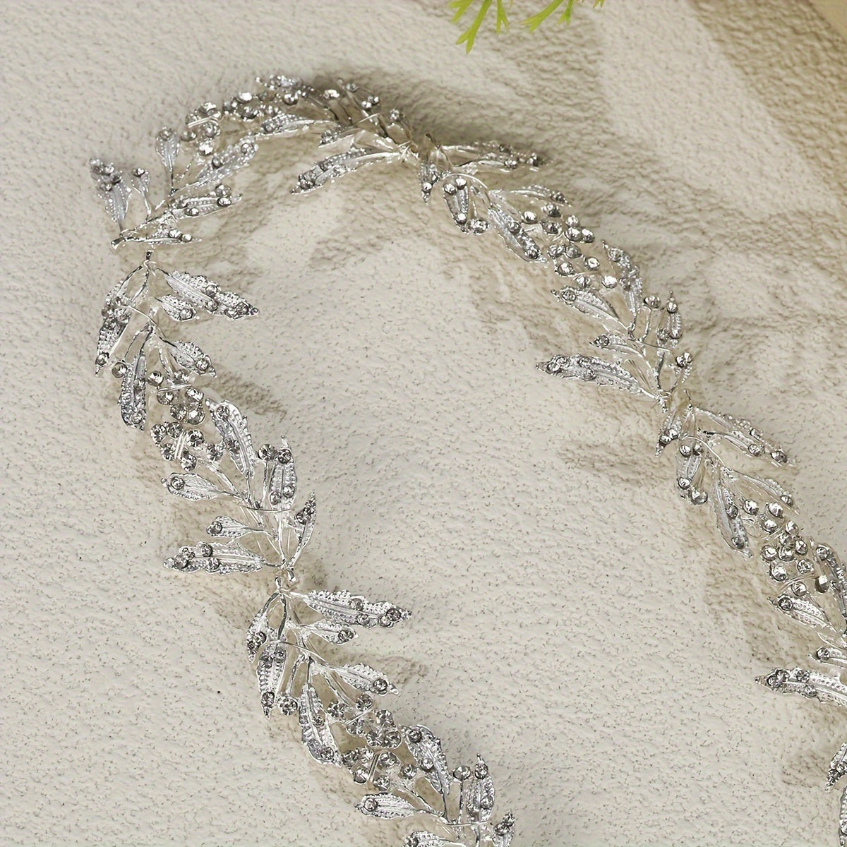 Handmade Leaf Bridal Belt Waist Chain Sash with Rhinestone Embellishments for Wedding Dresses