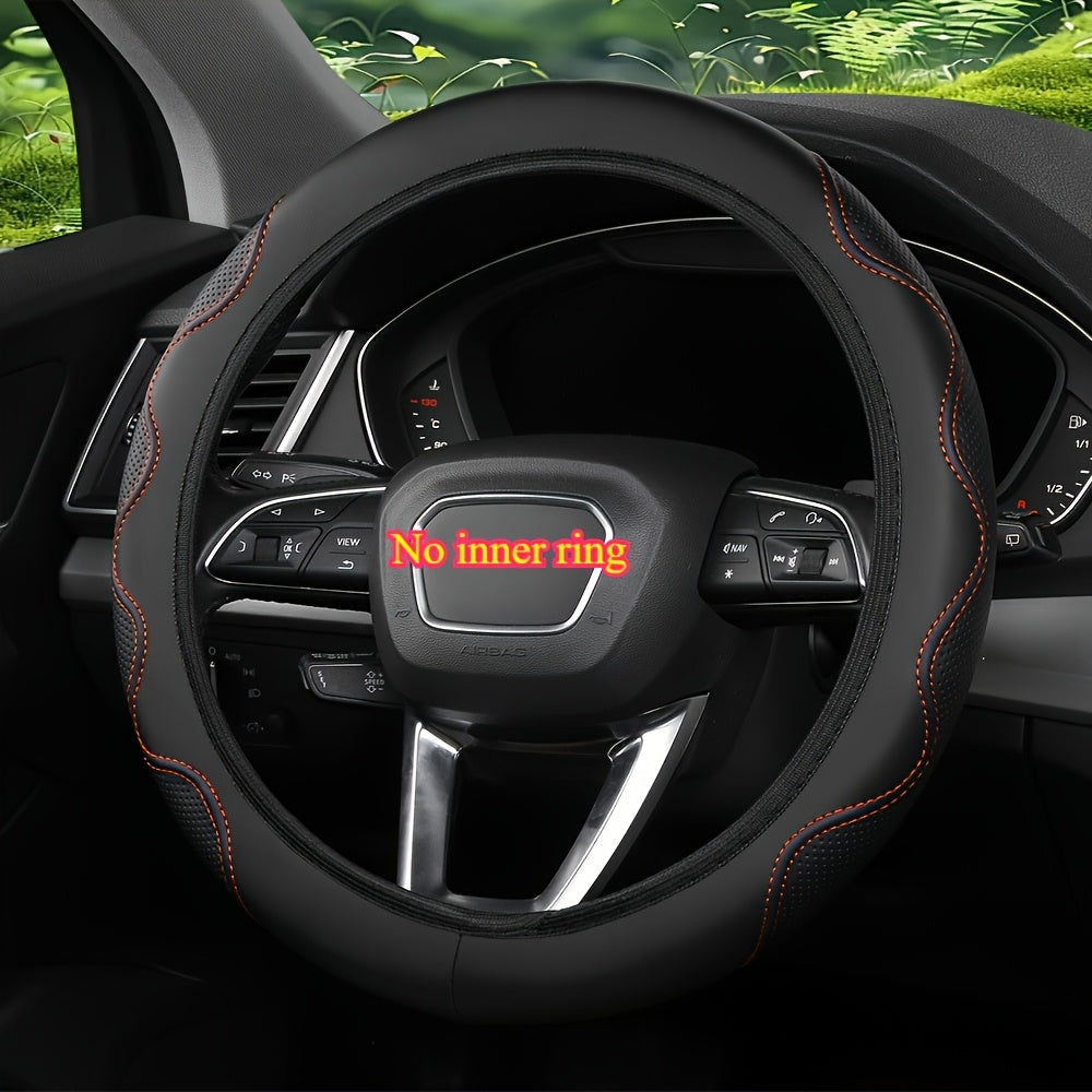 Universal Steering Wheel Cover Embossed Anti-Slip All-Season Car Interior