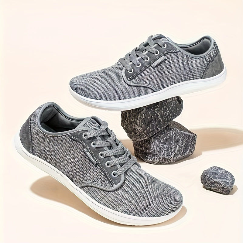 Casual Knit Fabric Sneakers for Men and Women Non-Slip Rubber Sole All-Season