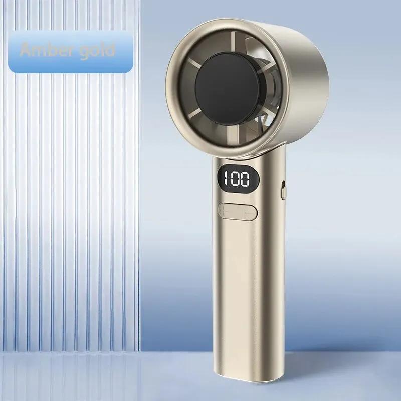 Portable Handheld Fan with 120 Wind Speeds Bladeless USB Rechargeable Electric Eyelash Fan
