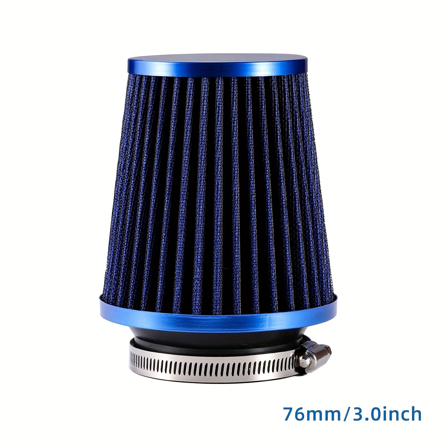 Universal 3-Inch Cold Air Intake Filter for Car Engine High Flow