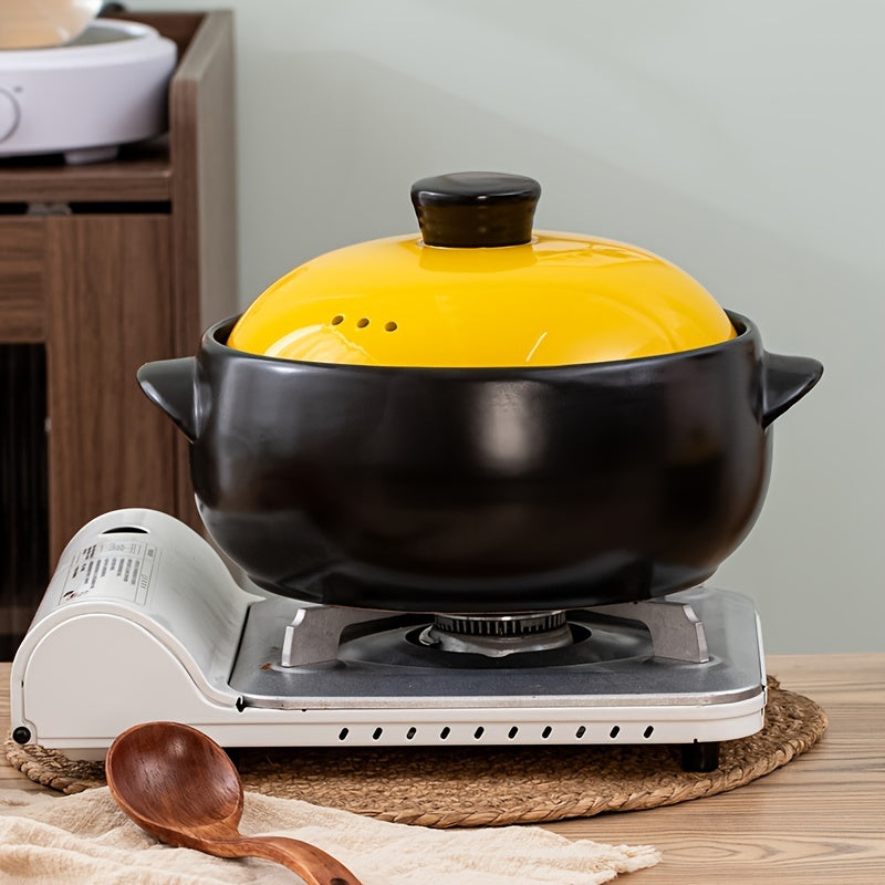 Ceramic Cookware Casserole Pot with Lid Non-Stick Durable for Home and Restaurant Use