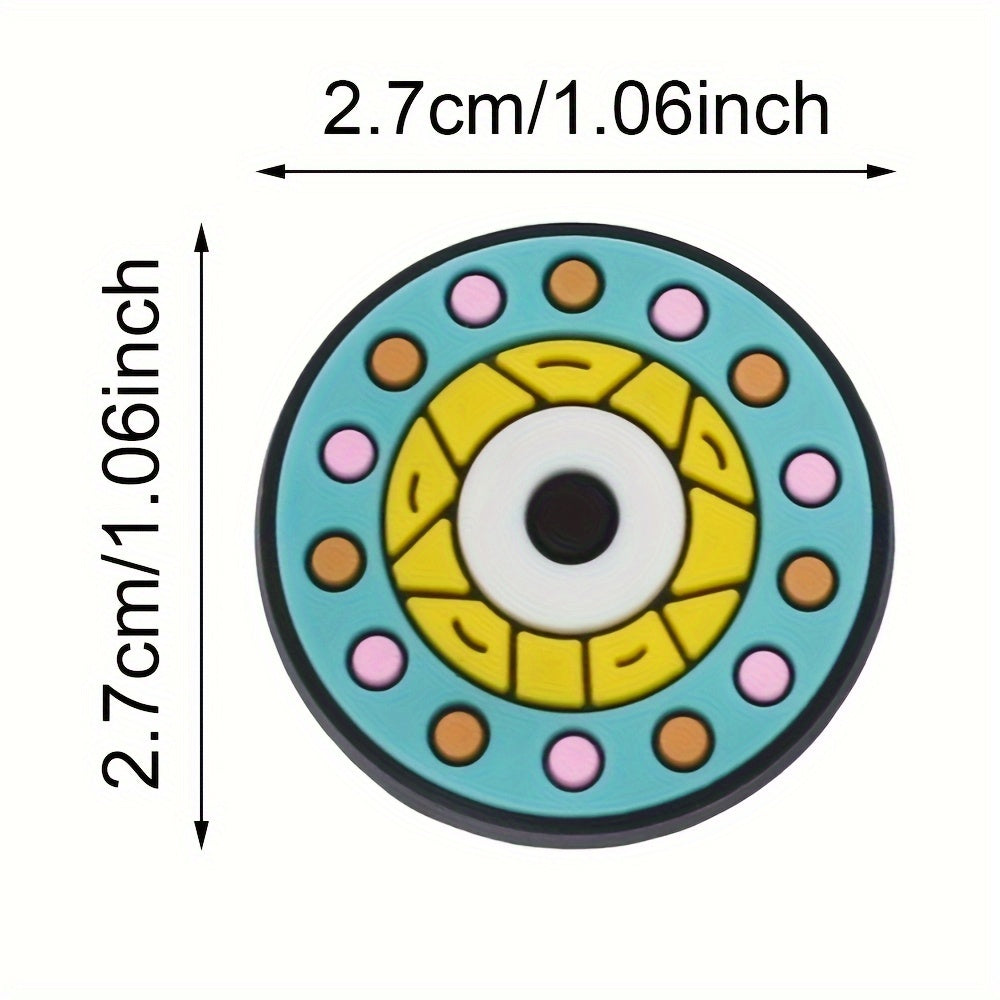 Unisex Plastic Devil's Eye Shoe Charms 22/25/29 pcs Decorative Accessories