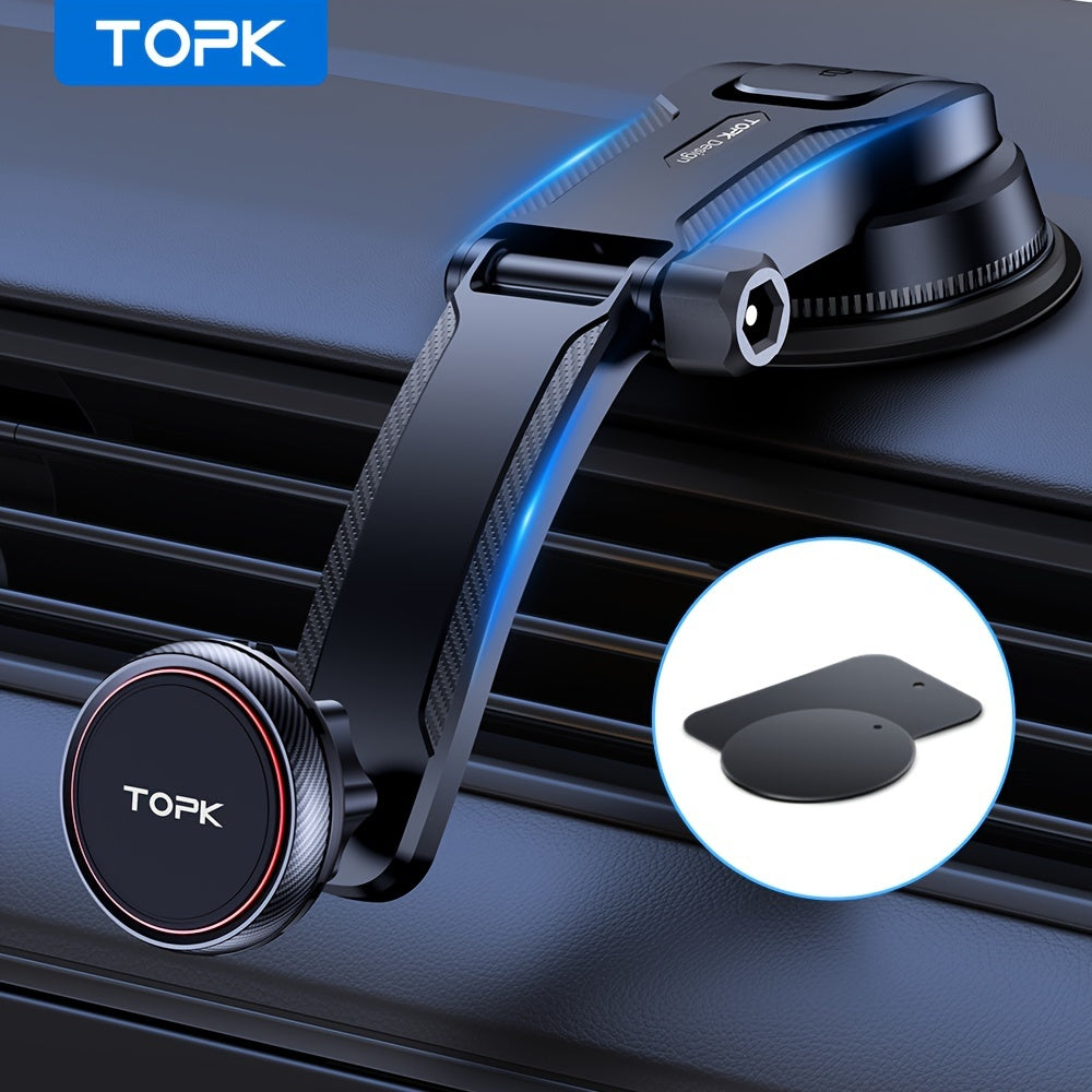 Magnetic Car Phone Holder Dashboard Adjustable Strong Magnet