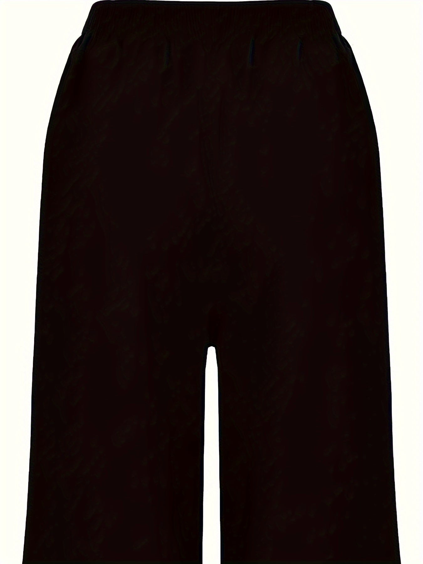 Plus Size Women's Wide Leg Capri Pants Elastic Waist Summer Casual