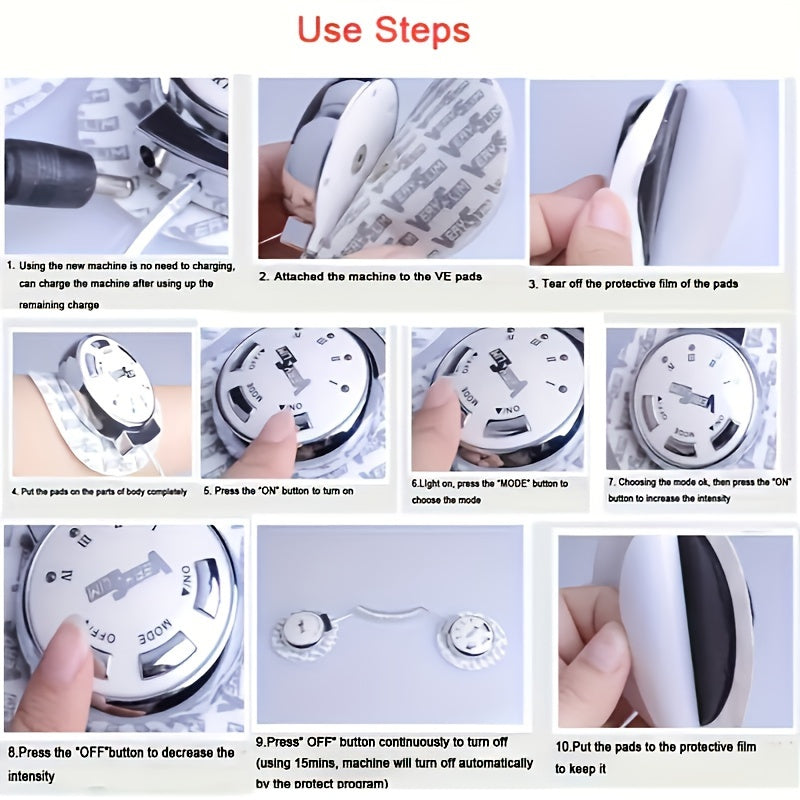 Dispositivo portátil de modelado corporal recargable por USB para hombres y mujeres con pantalla digital