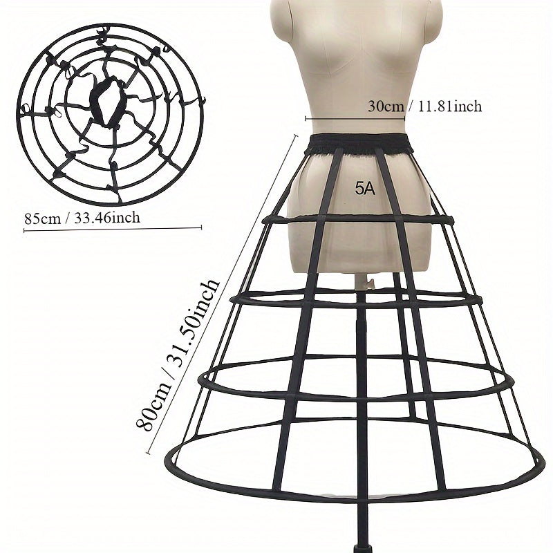 Petticoat Bustle Set with 4 Hoops for Wedding Dress Bridal Gown Accessories