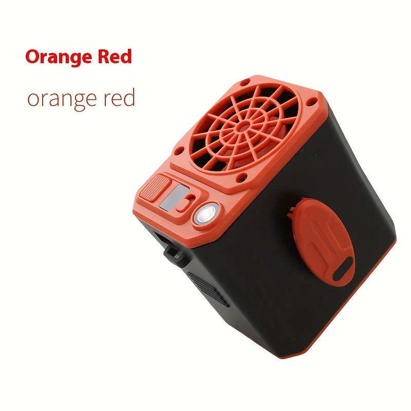 LED chiroq, quvvat banki va 3 tezlikli portativ shamol bilan qo'lsiz qayta zaryadlanadigan bel soati. Kamping, yurish va favqulodda vaziyatlar kabi tashqi faoliyatlar uchun ideal. Clip-on dizayni bilan