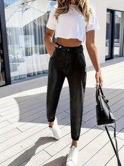 Women's Plus Size Cropped Stretch Denim Jeans with Patchwork and Relaxed Fit