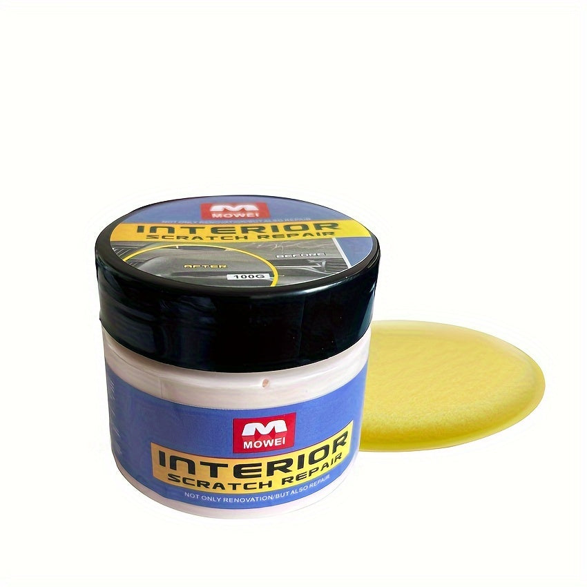 Очиститель пластиковых панелей внутри автомобиля - 100 г, глина, восстанавливает блеск