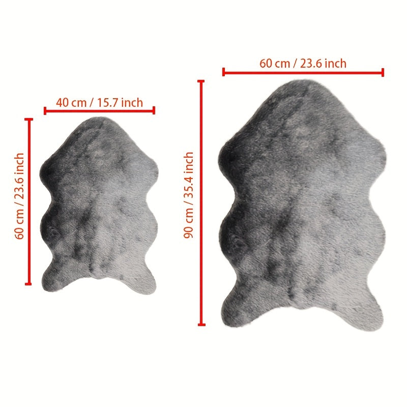 Alfombra de piel de oveja de imitación súper suave y esponjosa para cama, sofá, suelo, decoración de guardería