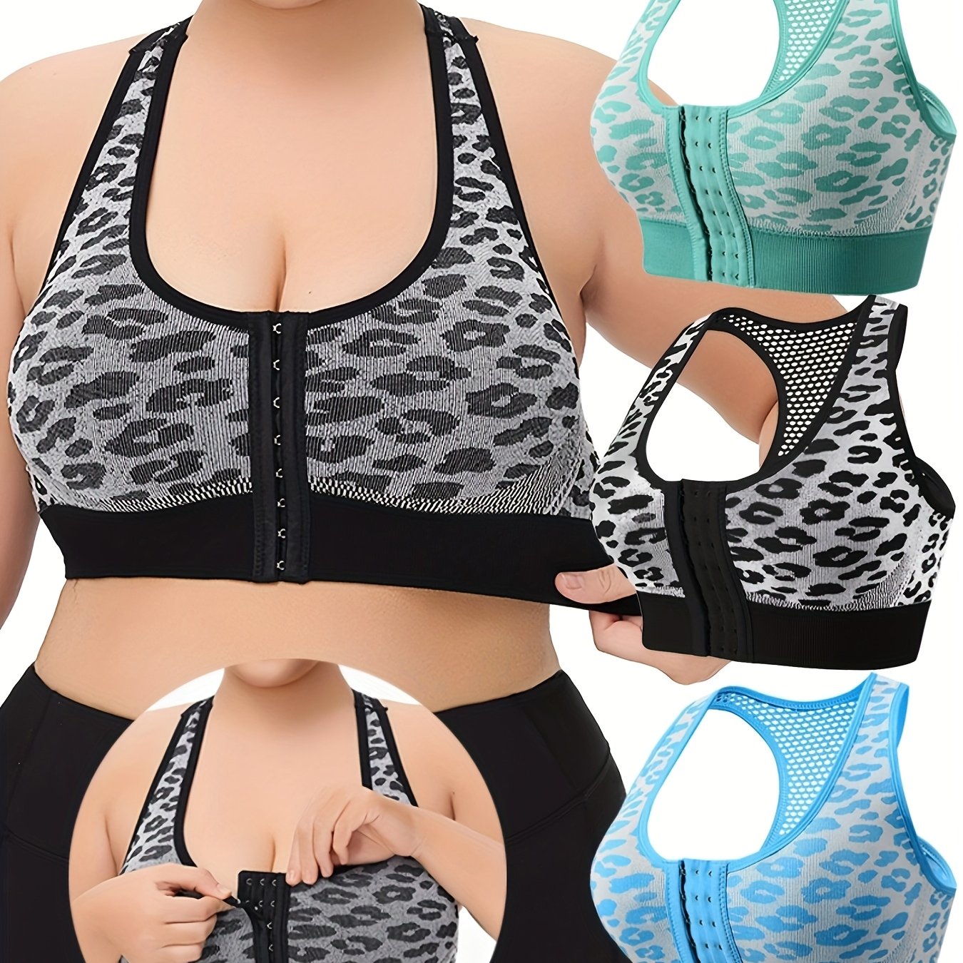 Women's Breathable Mesh Sports Bra Set Lightweight Seamless Yoga Boxing