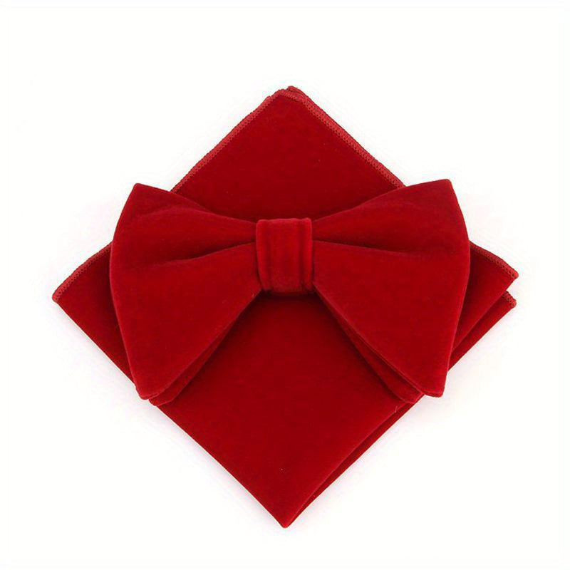 Men's Bow Tie and Pocket Square Set for Weddings Parties and Gifts