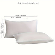 Soft Plush Pillowcase Solid Color Envelope Closure Machine Washable Bedroom Decor