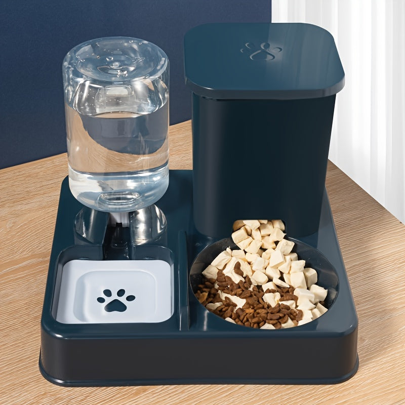 Battery-Free Cat and Dog Food and Water Dispenser Non-Electric
