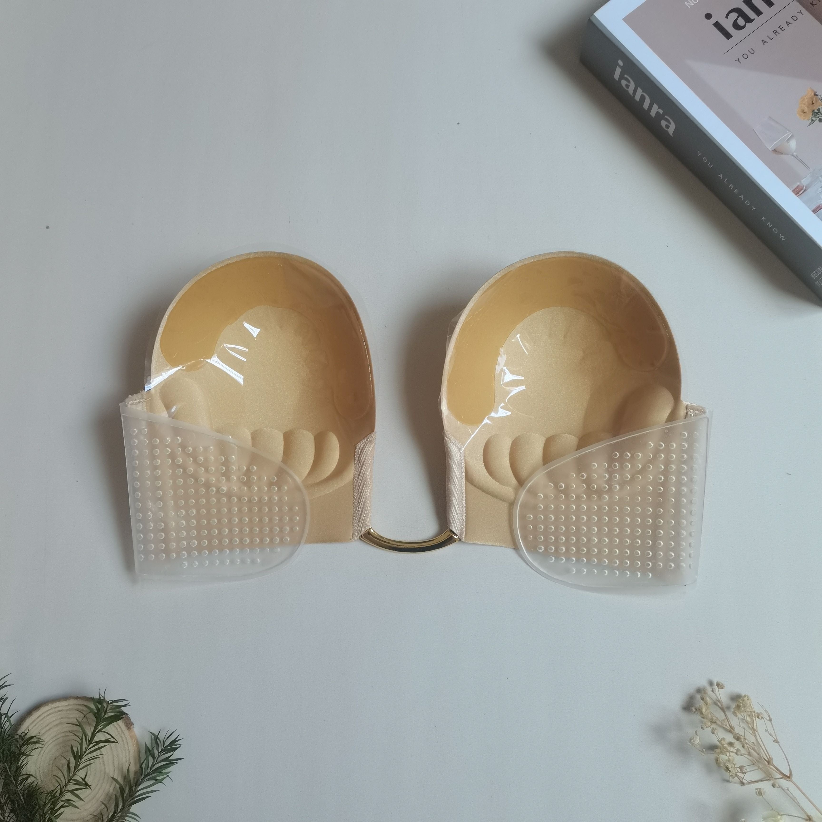 Stick-On Strapless Push-Up Bra Seamless Invisible Lingerie for Women