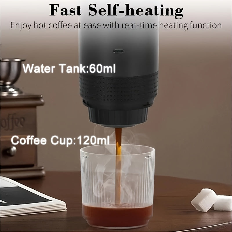 Portable 3-in-1 Coffee Maker for Travel and Home USB Rechargeable
