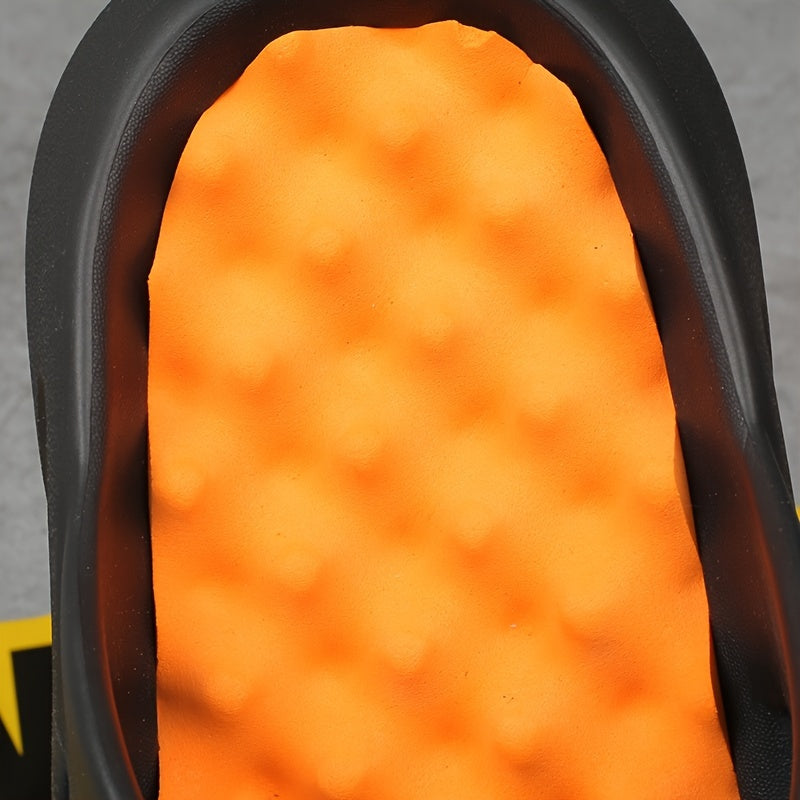 Men's EVA Open Toe Slippers with Massage Sole Indoor Outdoor Beach Casual