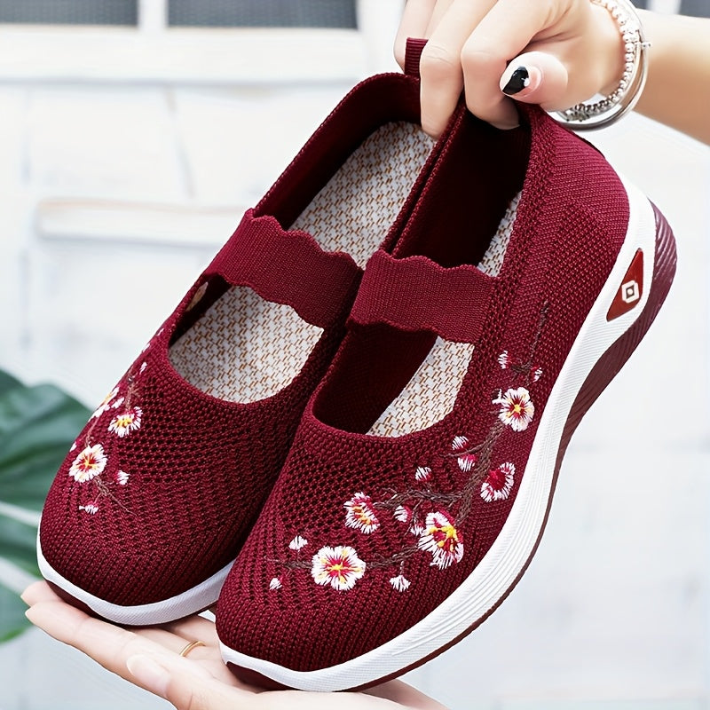 Women's Casual Sneakers Lightweight Embroidered Shoes Comfortable All-Season Footwear