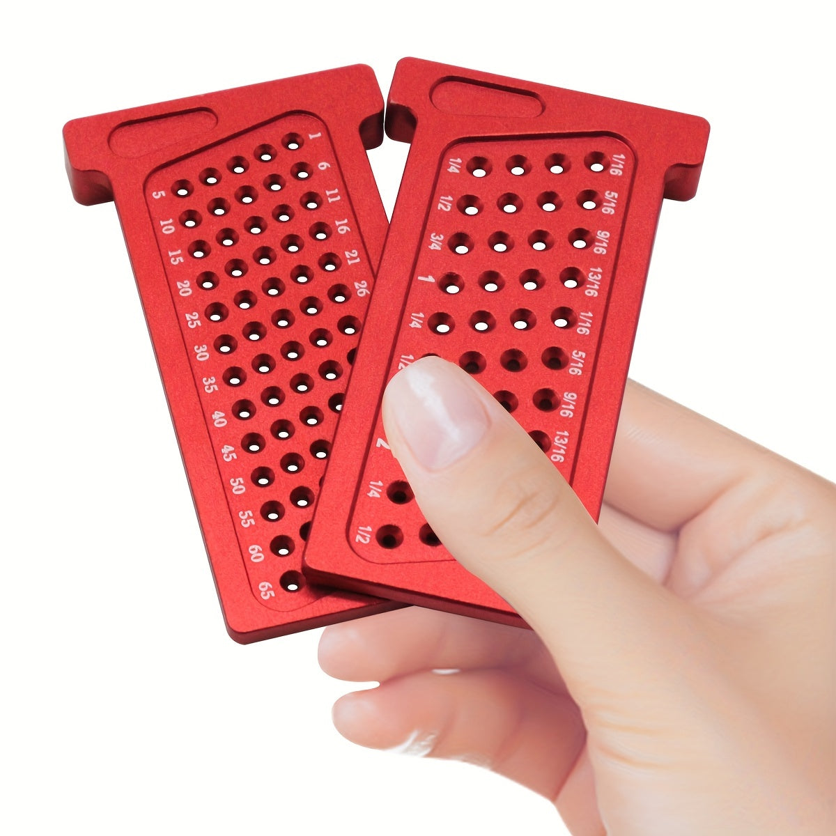 Universal Aluminum Scribe Ruler with Metric and Inch Measurements for Woodworking