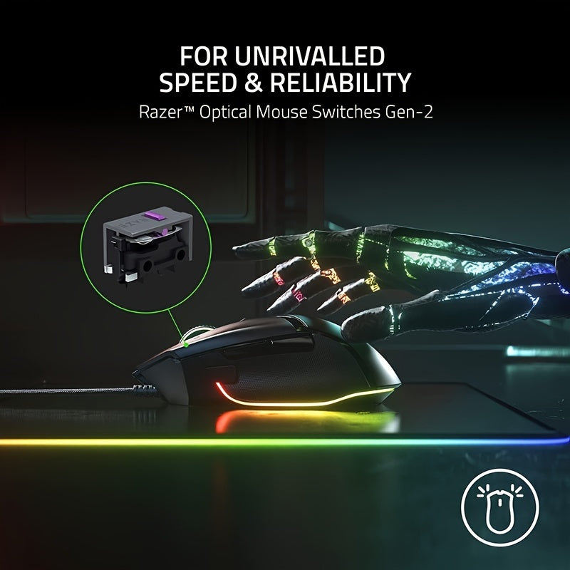 Gaming Mouse Razer Basilisk V3 Optical 26K DPI 11 Programmable Buttons RGB Lighting