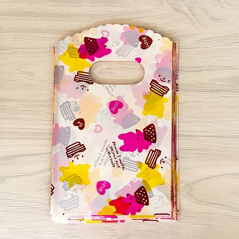 Набор из 50 пар мультяшных сережек в подарочных пакетах с случайными цветами пластиковых украшений