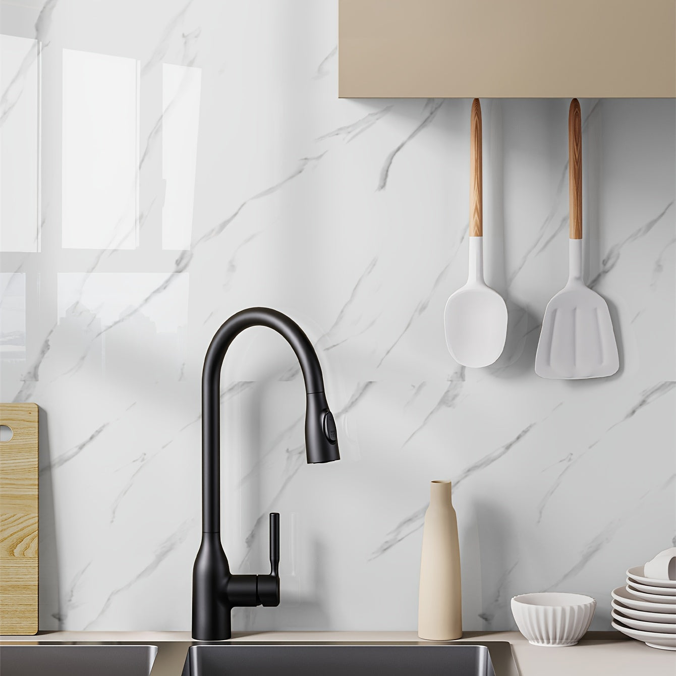 Abstract Marble Wallpaper Mural Waterproof Removable for Living Room Bedroom