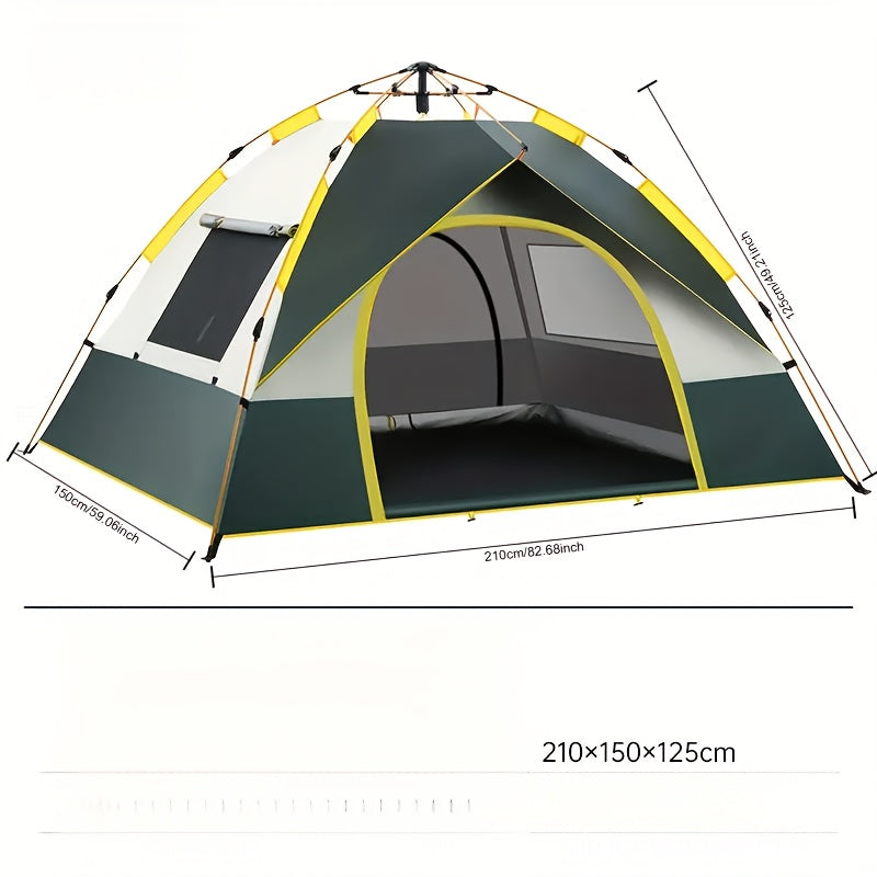 Automatic Camping Tent for 6 People Waterproof UV Protection Mosquito Proof Beach Park