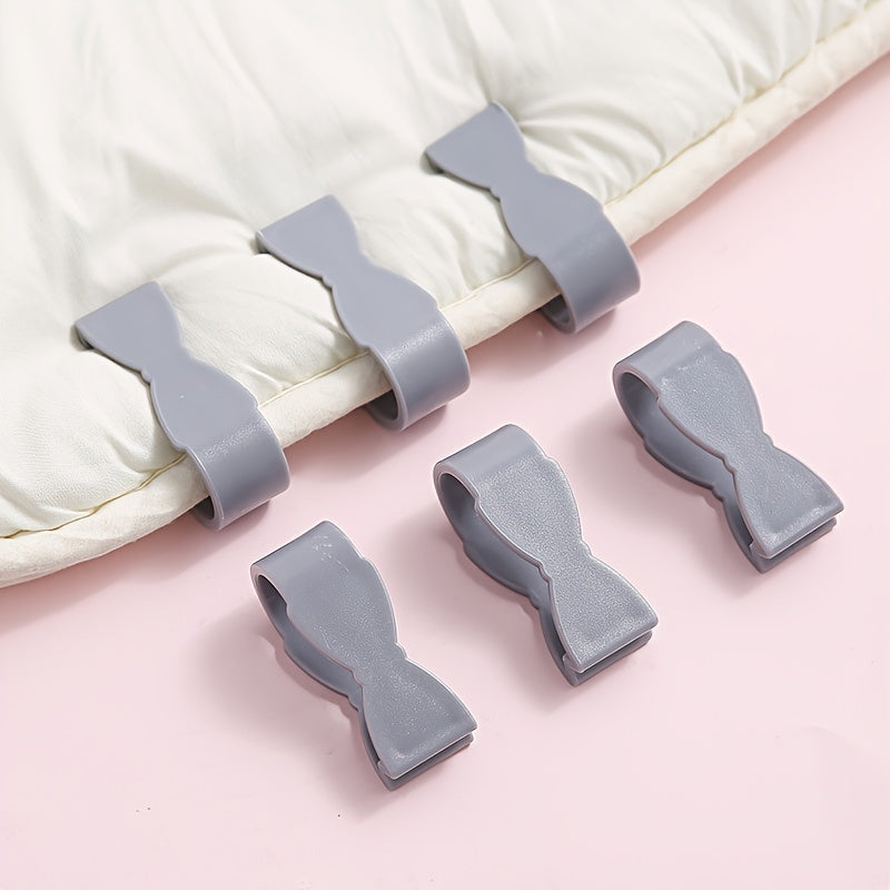 Set of 6 Bed Sheet Clips Non-Slip Duvet Cover Fasteners Quilt Snap Clamps