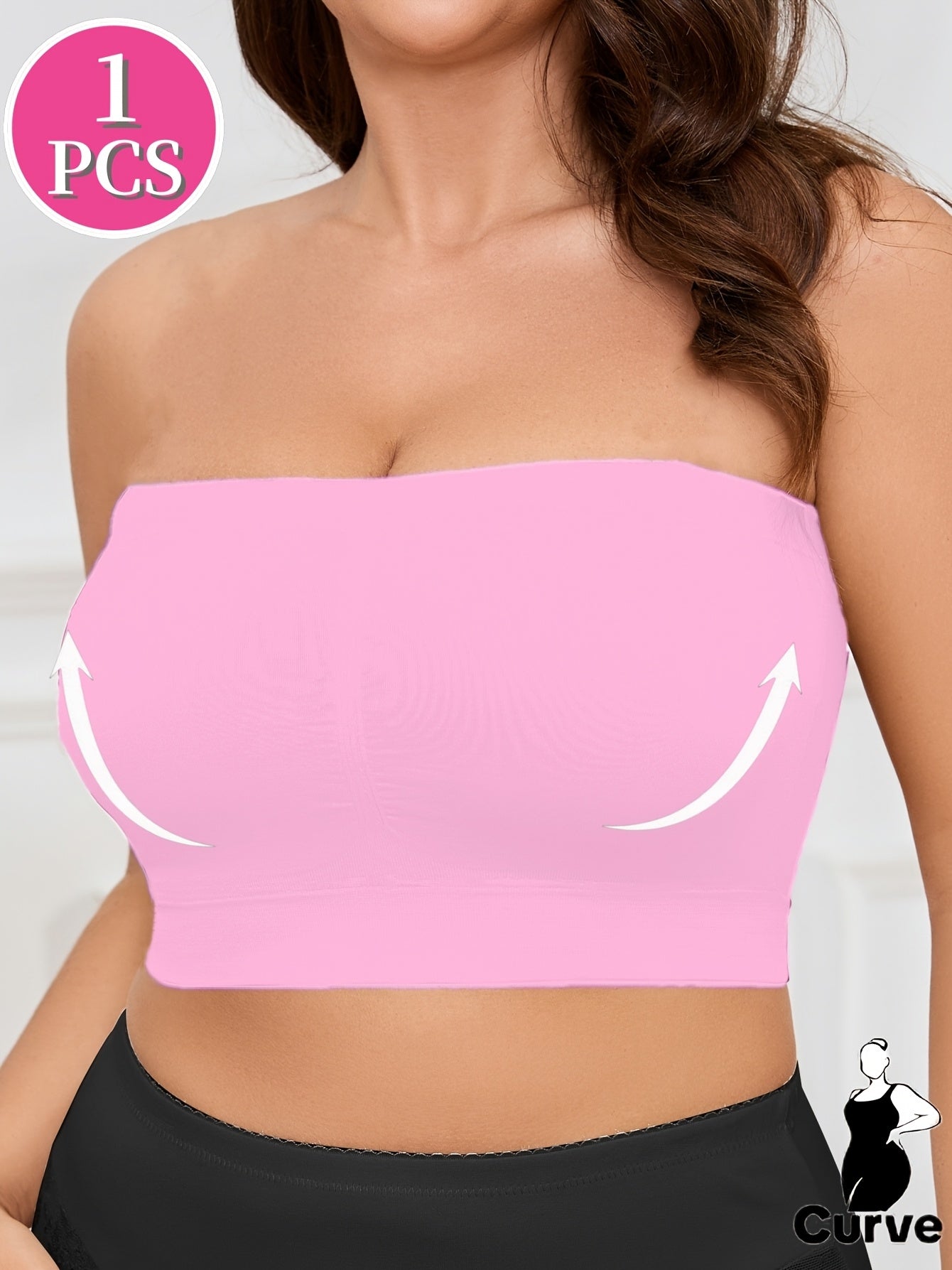 Women's Plus Size Seamless Sports Bra Breathable Ruched Yoga Fitness