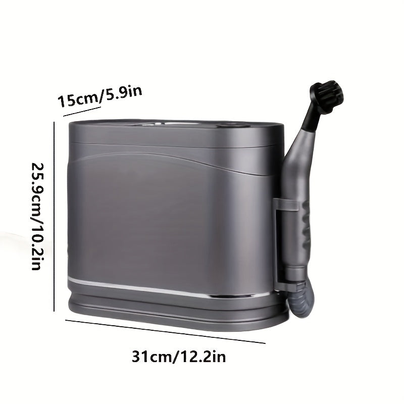 1.2L sig'imga ega qo'lga olinadigan bug' tozalagich, Evropa standartidagi ulagichi bilan, uy, avtomobil va ichki yuzalar uchun mukammal. Batareya kerak emas.