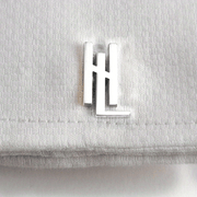 Personalized Thin Cufflinks with Initials for Groomsmen and Fathers Wedding Gift